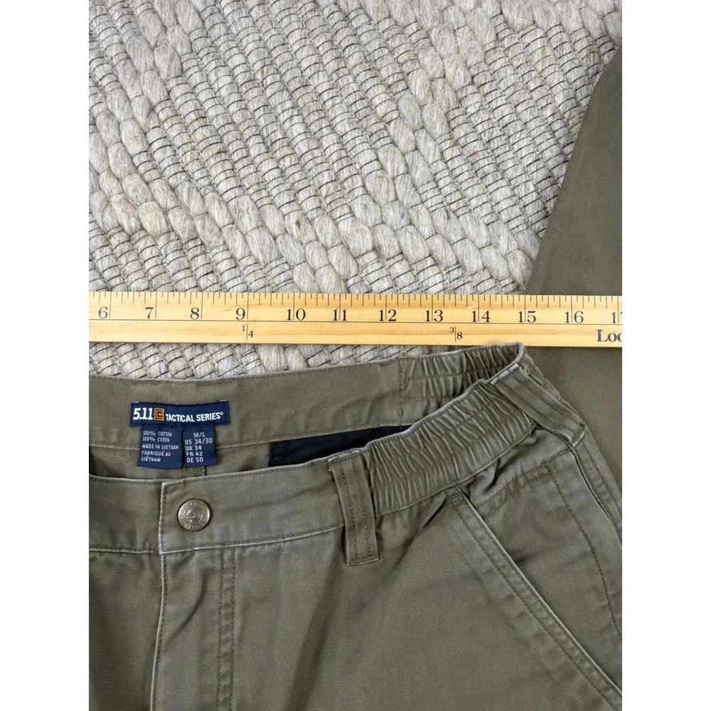 5.11 Tactical Series Pants Mens 34x30 Bundle Khaki Olive Green Cotton Utility‎